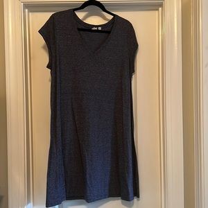 Washed navy t-shirt dress